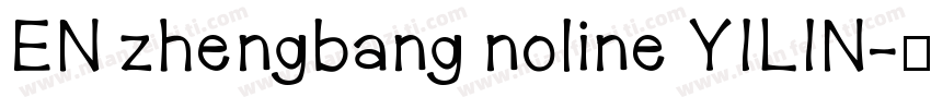 EN zhengbang noline YILIN字体转换